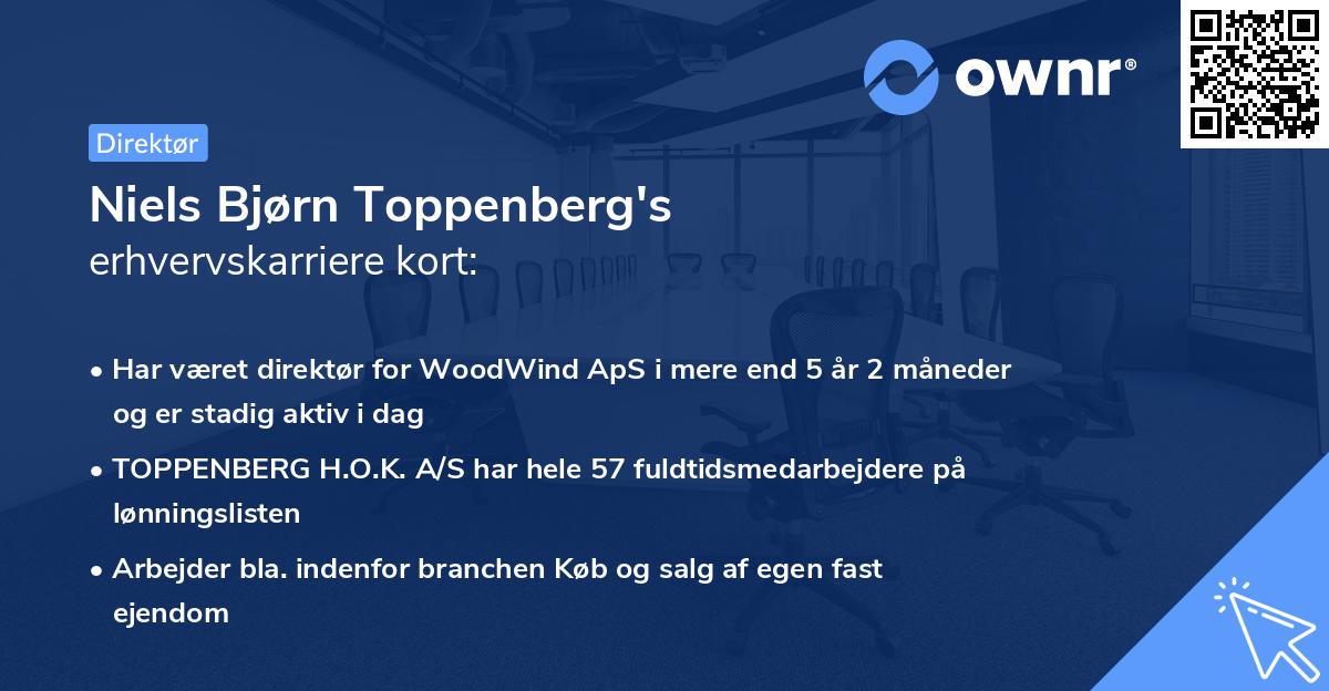Niels Bjørn Toppenberg's erhvervskarriere kort