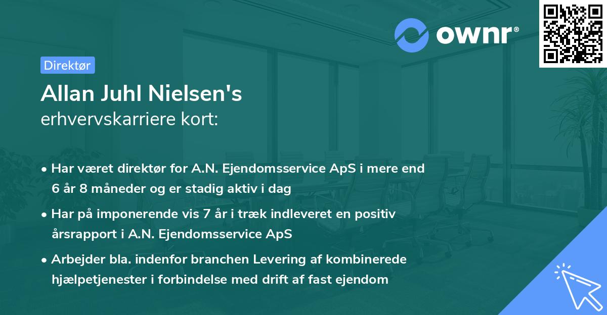 Allan Juhl Nielsen's erhvervskarriere kort