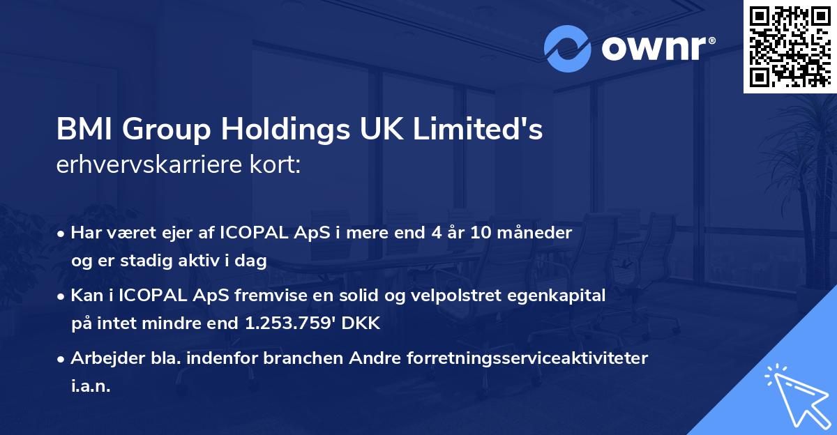 BMI Group Holdings UK Limited's erhvervskarriere kort