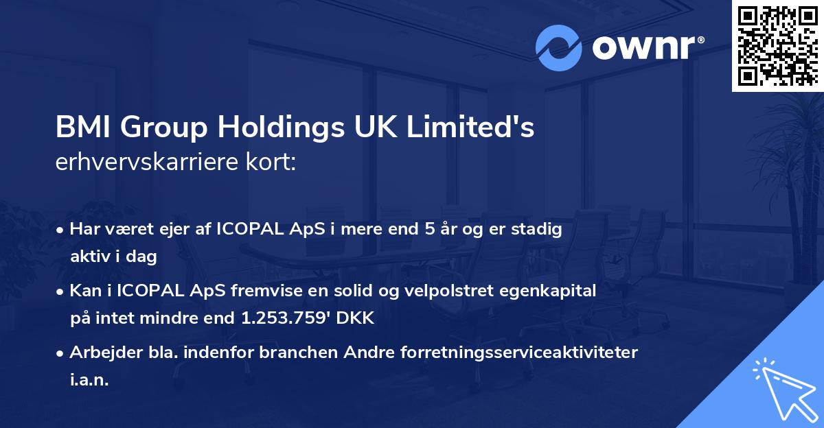 BMI Group Holdings UK Limited's erhvervskarriere kort