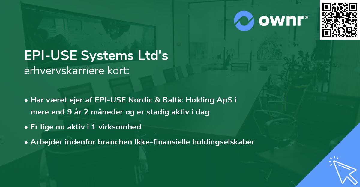 EPI-USE Systems Ltd's erhvervskarriere kort