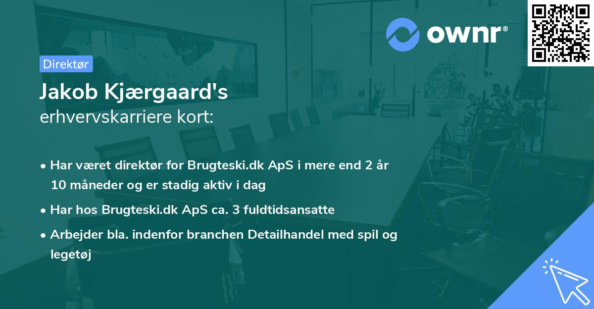 Jakob Kjærgaard's erhvervskarriere kort