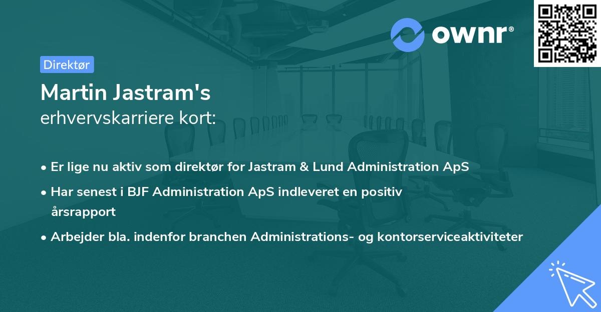 Martin Jastram's erhvervskarriere kort