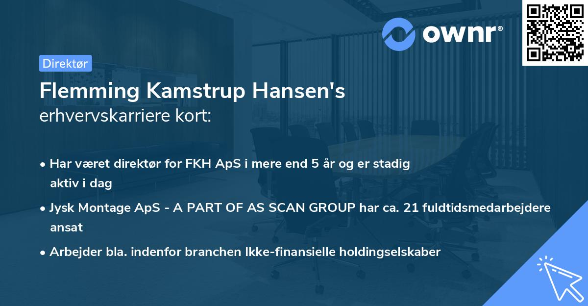 Flemming Kamstrup Hansen's erhvervskarriere kort