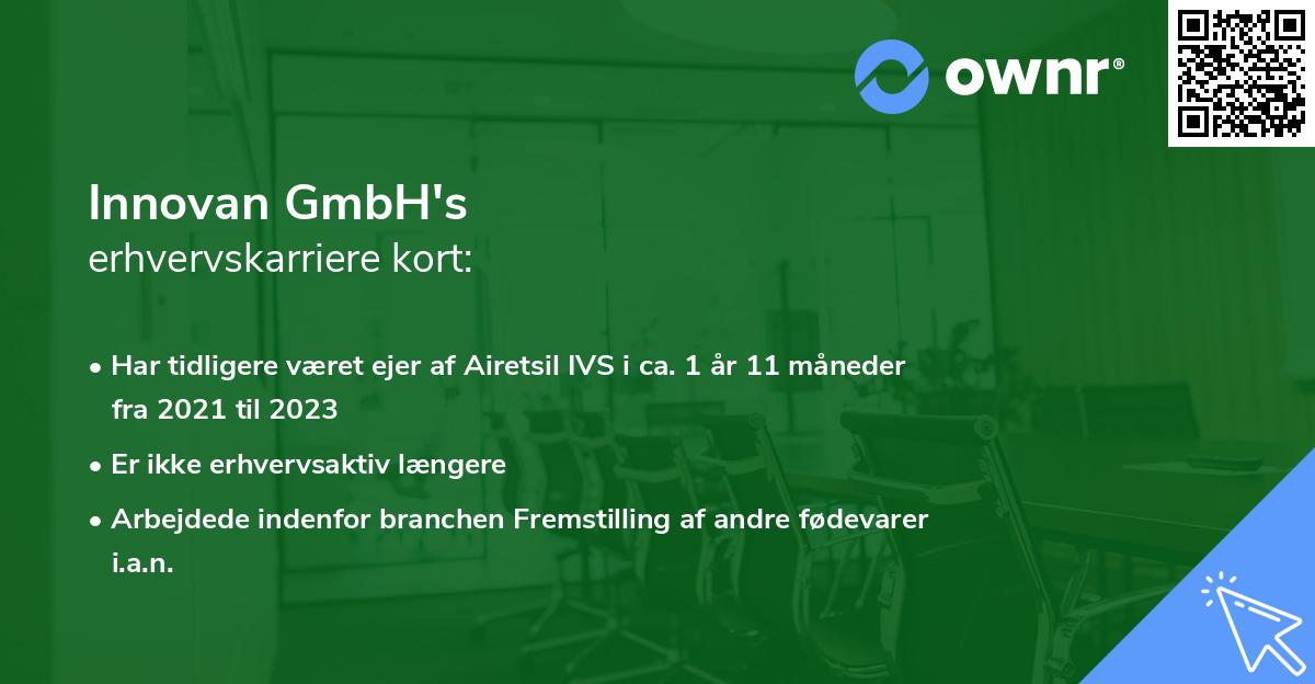 Innovan GmbH's erhvervskarriere kort
