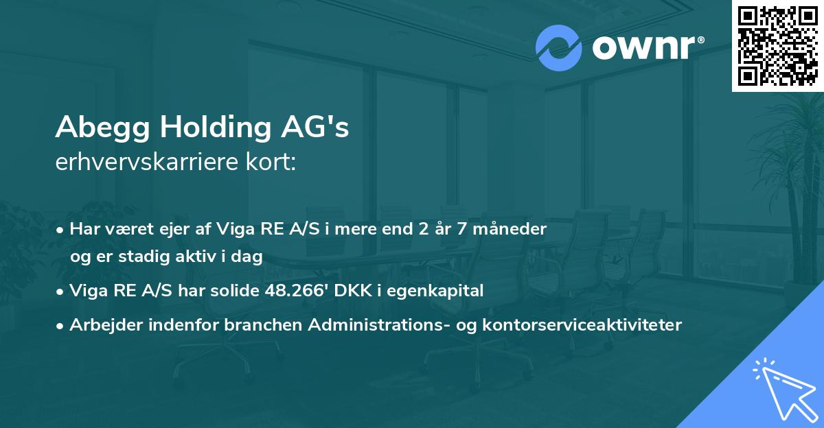 Abegg Holding AG's erhvervskarriere kort