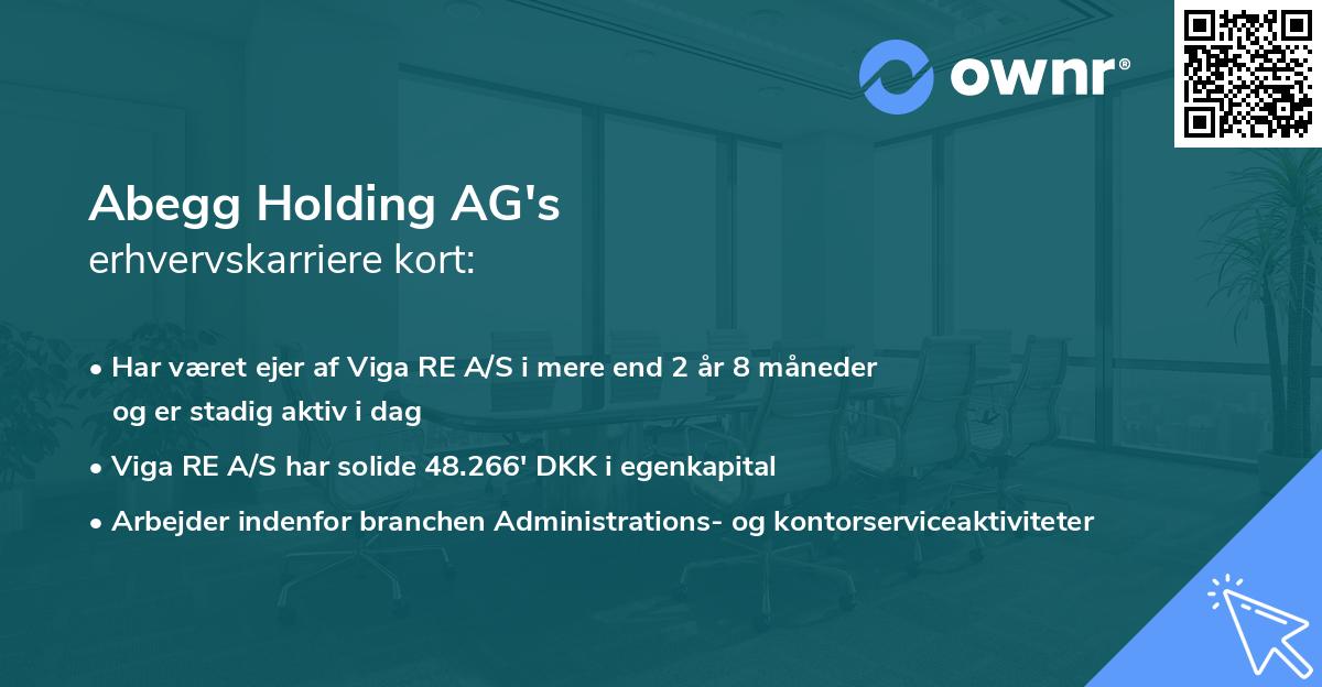 Abegg Holding AG's erhvervskarriere kort
