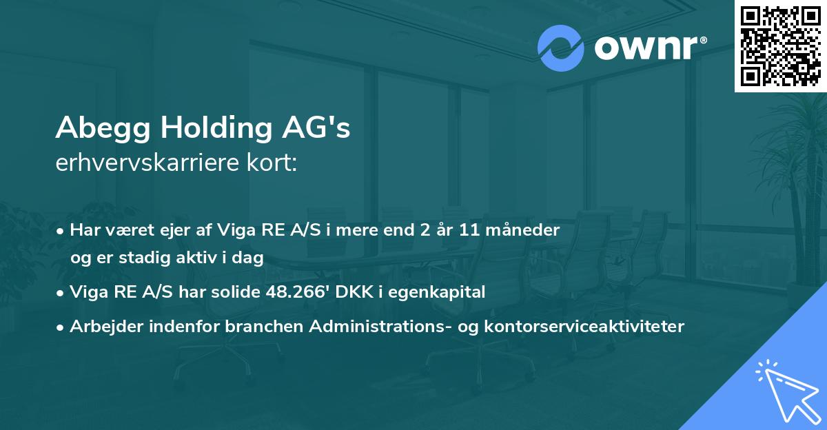 Abegg Holding AG's erhvervskarriere kort