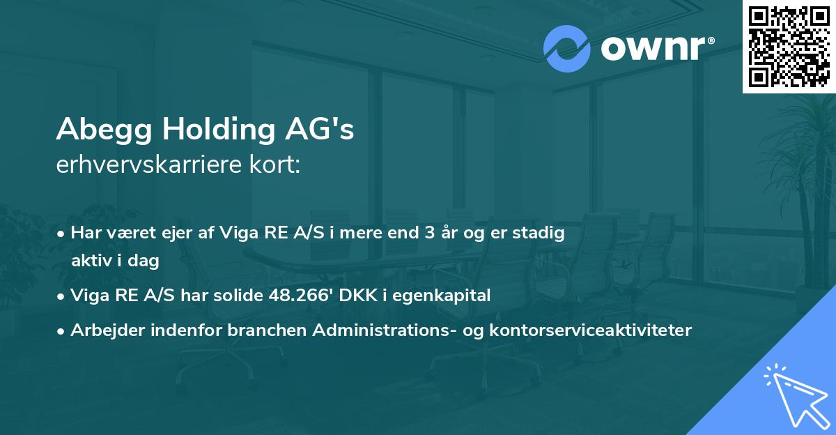 Abegg Holding AG's erhvervskarriere kort