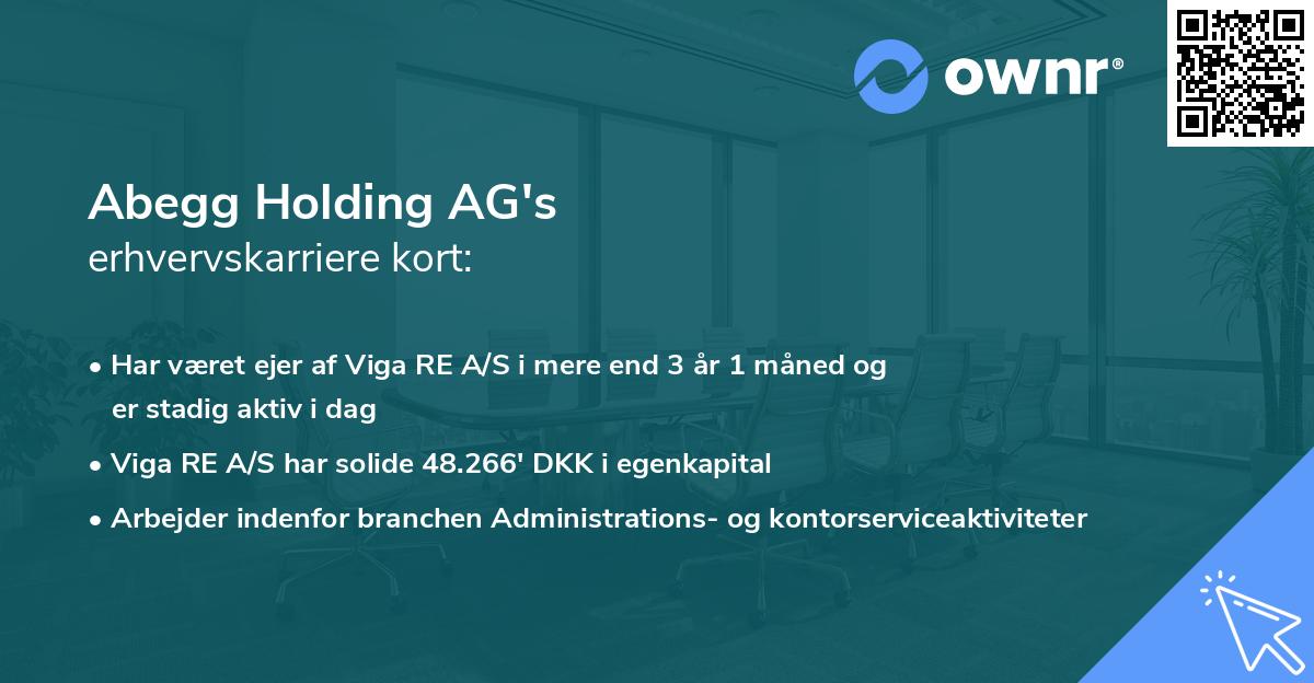 Abegg Holding AG's erhvervskarriere kort