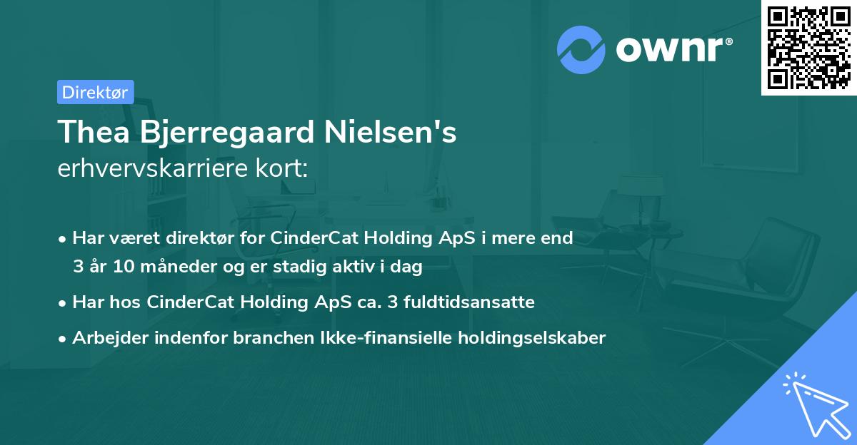 Thea Bjerregaard Nielsen's erhvervskarriere kort