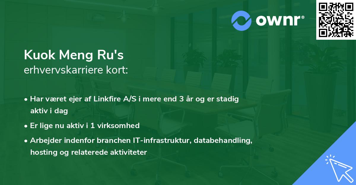 Kuok Meng Ru's erhvervskarriere kort