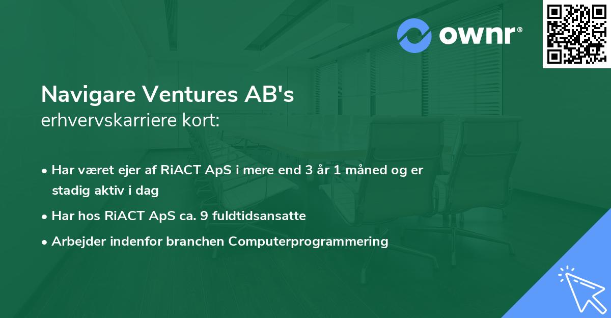 Navigare Ventures AB's erhvervskarriere kort