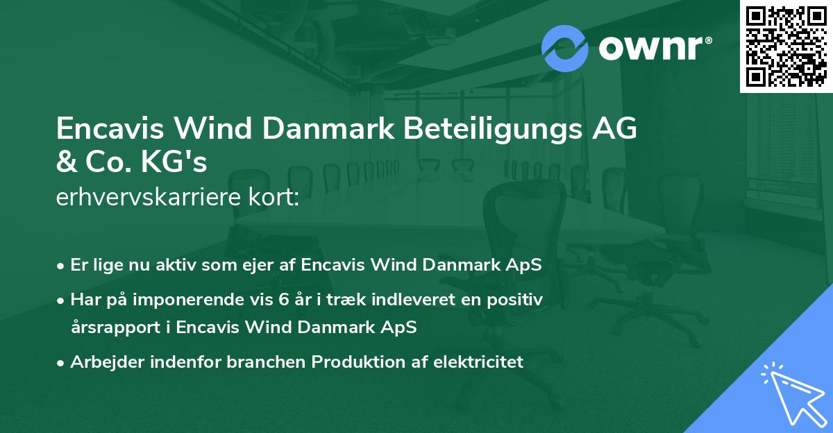 Encavis Wind Danmark Beteiligungs AG & Co. KG's erhvervskarriere kort