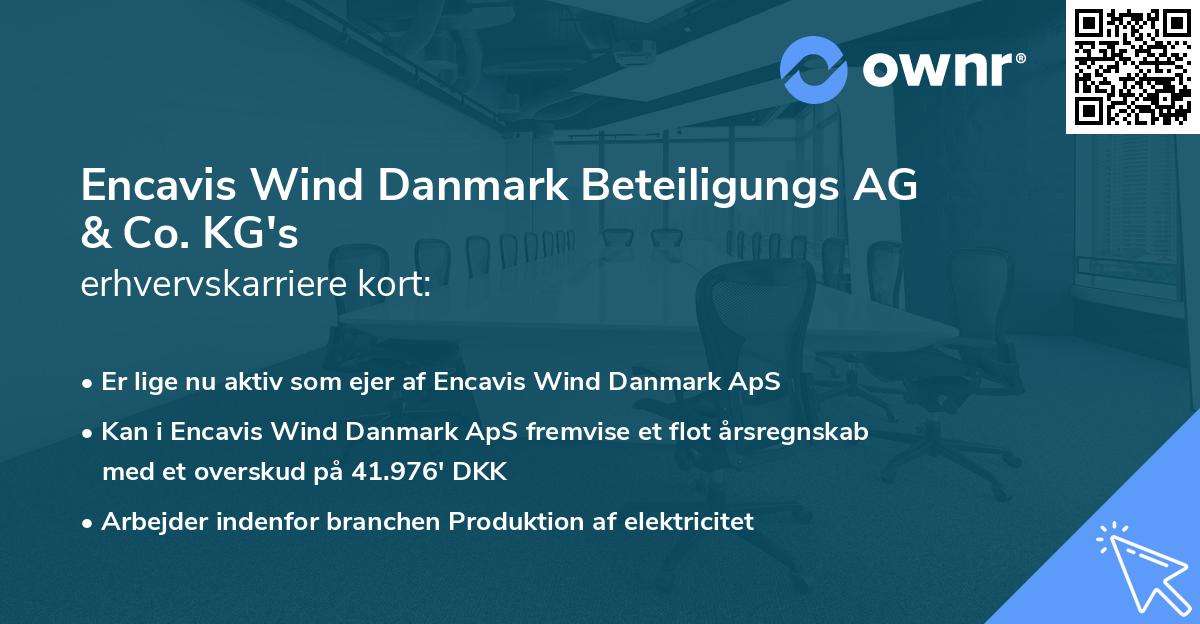 Encavis Wind Danmark Beteiligungs AG & Co. KG's erhvervskarriere kort