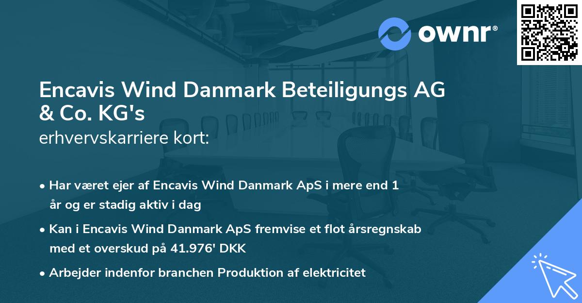 Encavis Wind Danmark Beteiligungs AG & Co. KG's erhvervskarriere kort