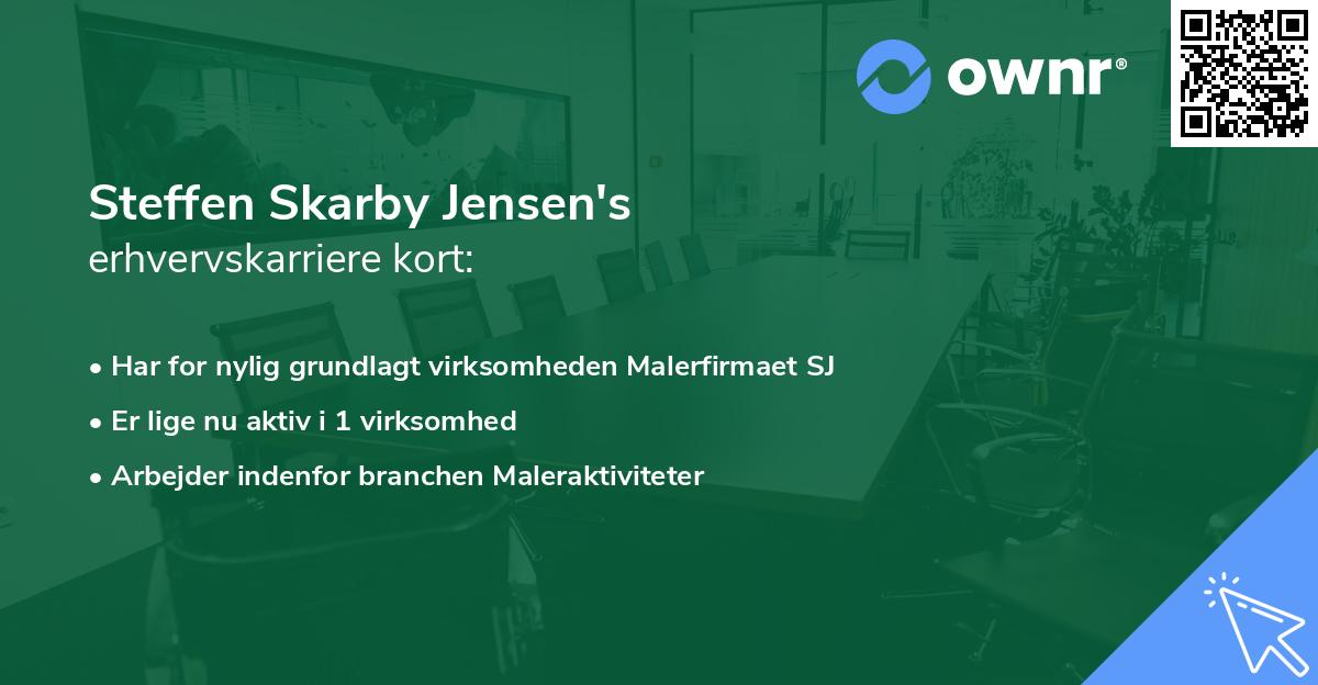 Steffen Skarby Jensen's erhvervskarriere kort