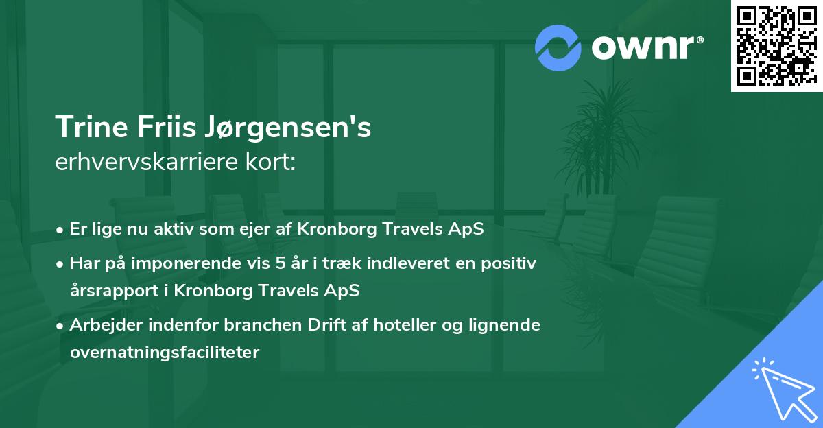 Trine Friis Jørgensen's erhvervskarriere kort