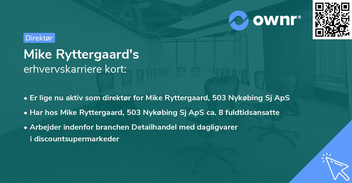Mike Ryttergaard's erhvervskarriere kort