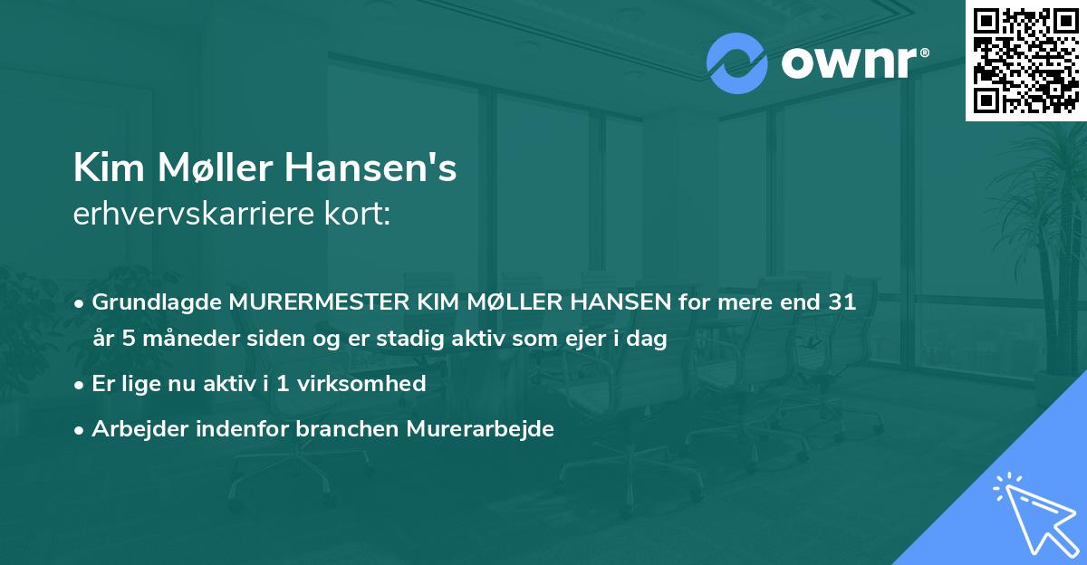 Kim Møller Hansen's erhvervskarriere kort