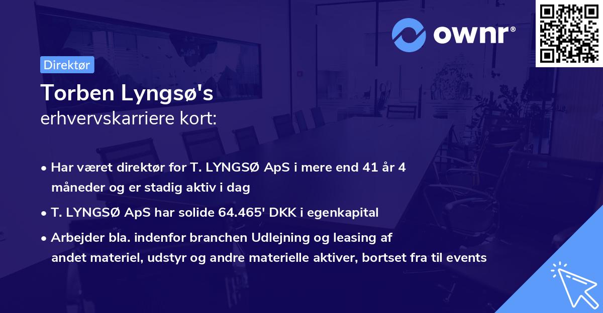 Torben Lyngsø's erhvervskarriere kort