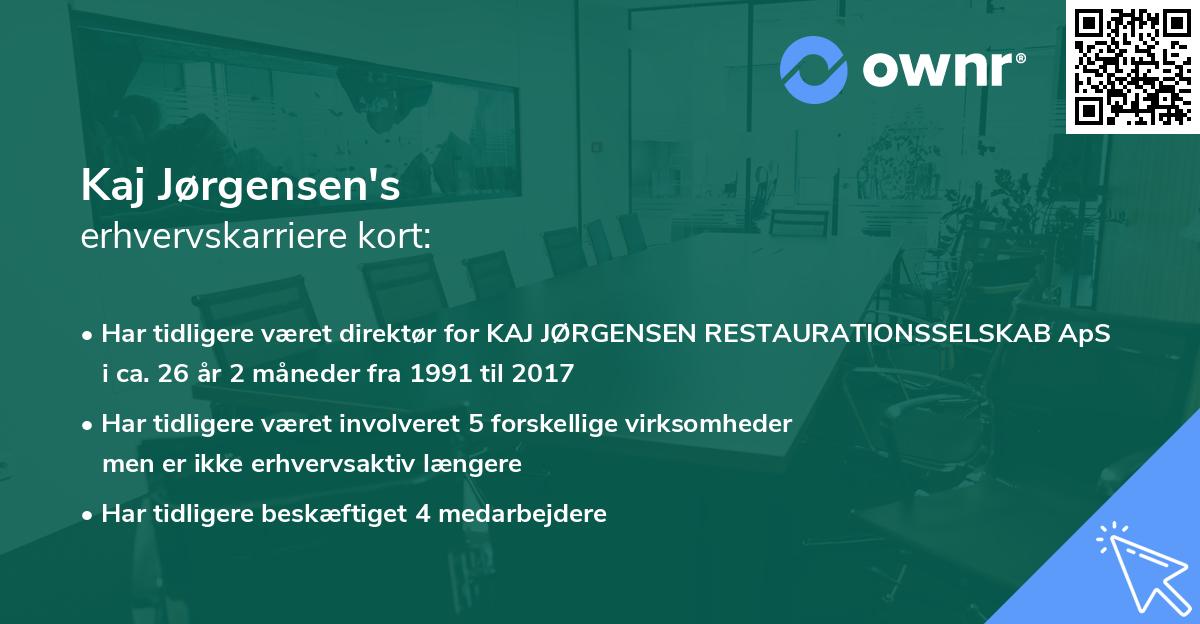 Kaj Jørgensen's erhvervskarriere kort
