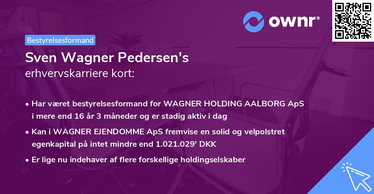 Sven Wagner Pedersen's erhvervskarriere kort