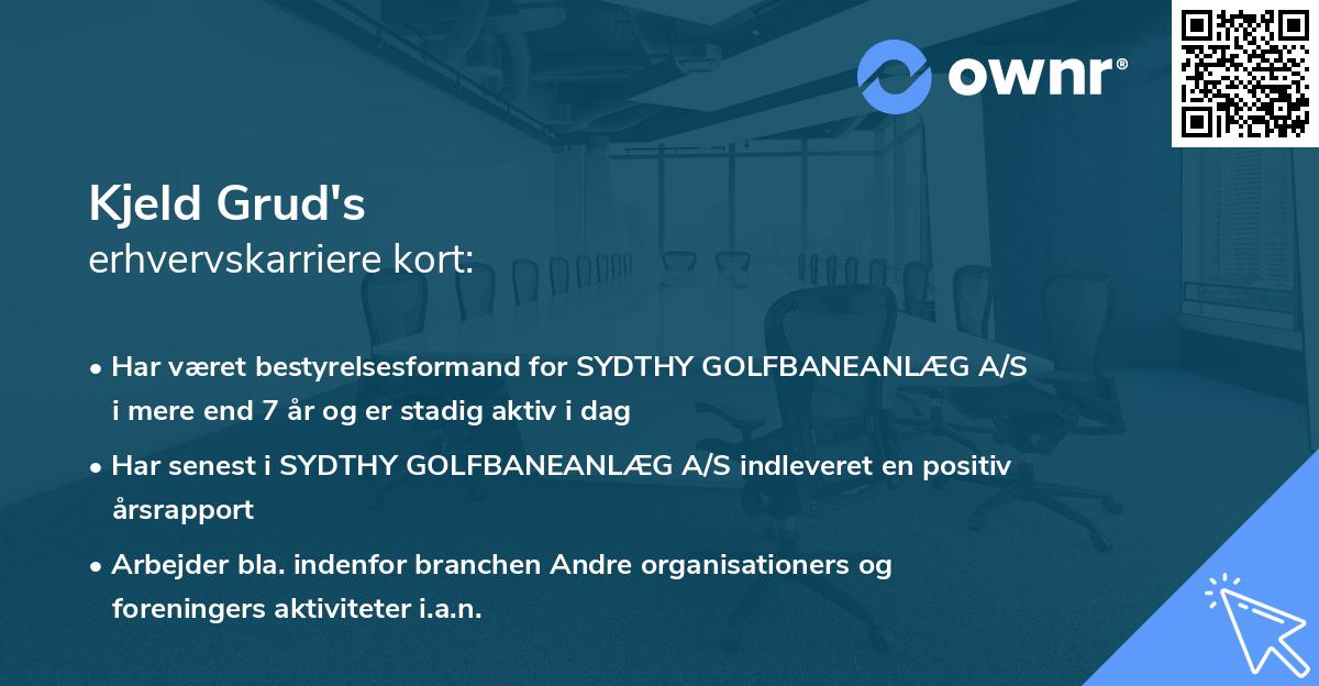 Kjeld Grud's erhvervskarriere kort
