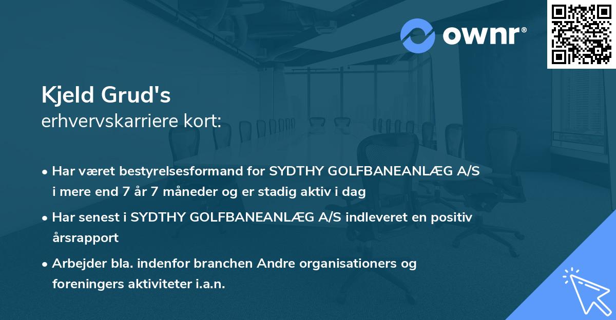 Kjeld Grud's erhvervskarriere kort