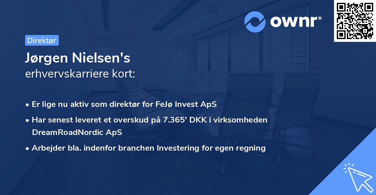 Jørgen Nielsen's erhvervskarriere kort