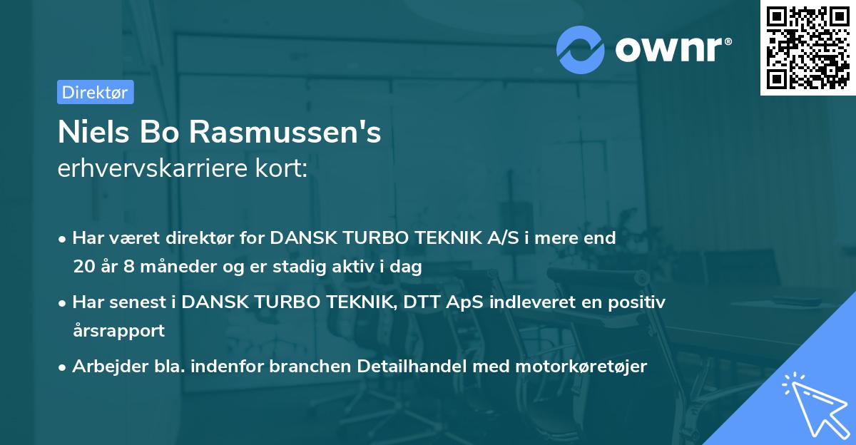 Niels Bo Rasmussen's erhvervskarriere kort