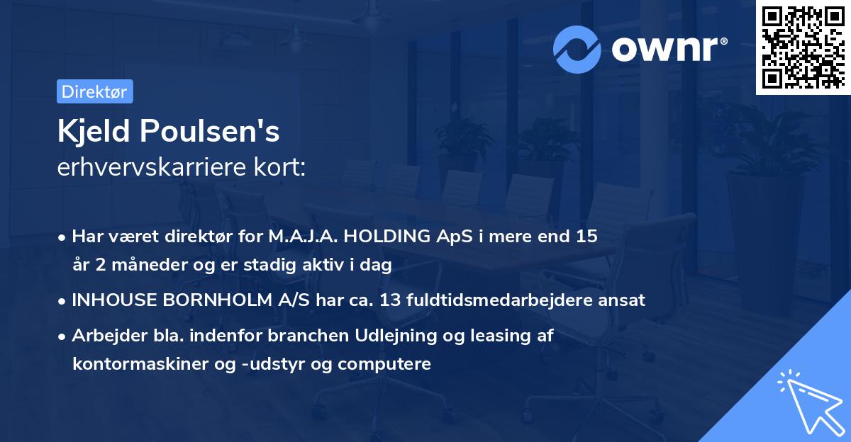 Kjeld Poulsen's erhvervskarriere kort