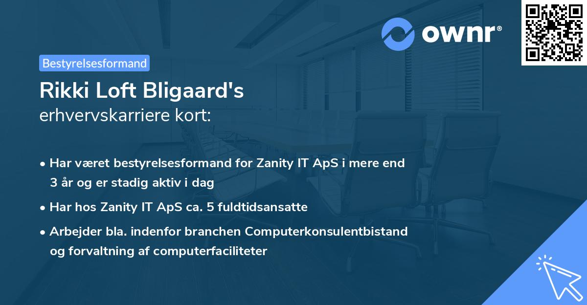Rikki Loft Bligaard's erhvervskarriere kort