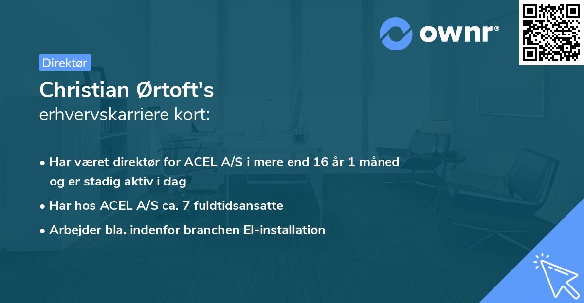 Christian Ørtoft's erhvervskarriere kort