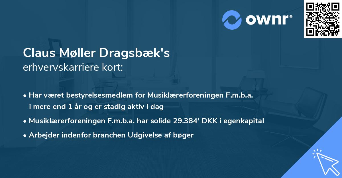 Claus Møller Dragsbæk's erhvervskarriere kort