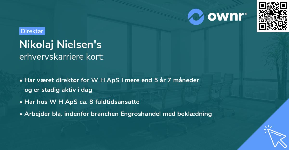 Nikolaj Nielsen's erhvervskarriere kort
