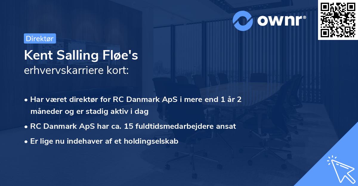 Kent Salling Fløe's erhvervskarriere kort