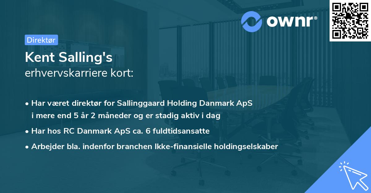 Kent Salling's erhvervskarriere kort