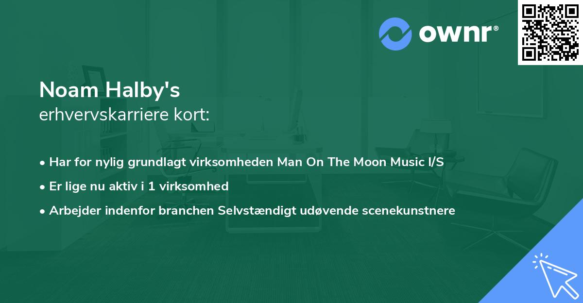 Noam Halby's erhvervskarriere kort