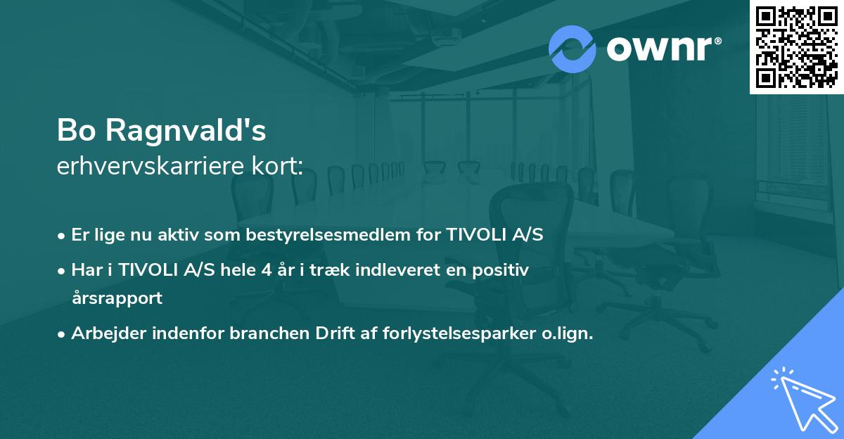 Bo Ragnvald's erhvervskarriere kort