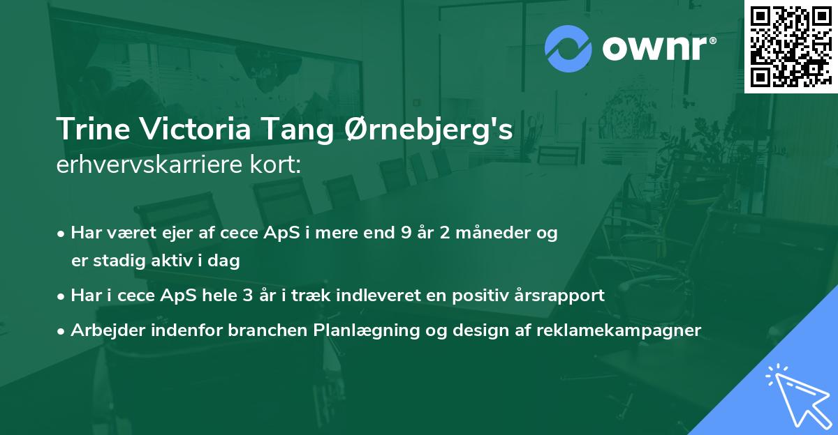 Trine Victoria Tang Ørnebjerg's erhvervskarriere kort