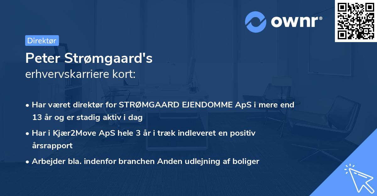 Peter Strømgaard's erhvervskarriere kort