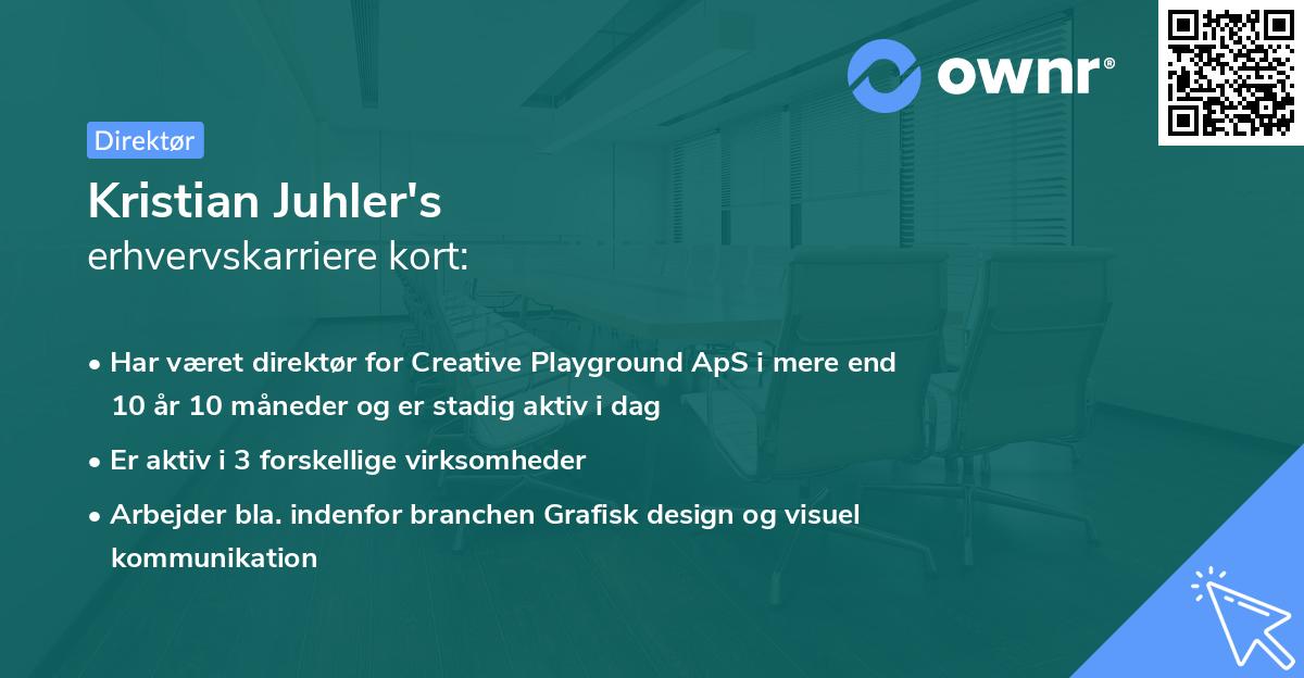 Kristian Juhler's erhvervskarriere kort