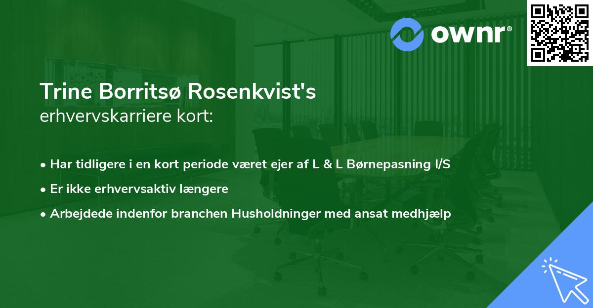 Trine Borritsø Rosenkvist's erhvervskarriere kort
