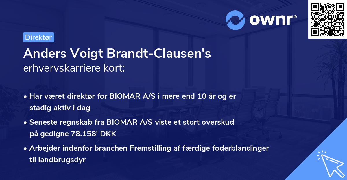 Anders Voigt Brandt-Clausen's erhvervskarriere kort