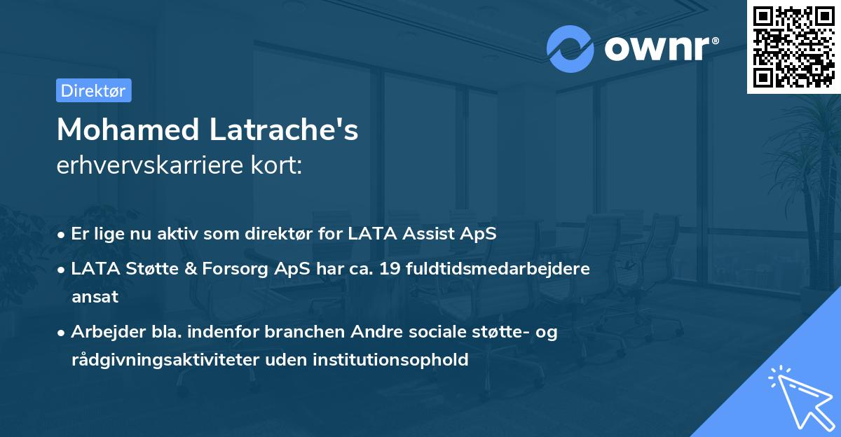 Mohamed Latrache's erhvervskarriere kort