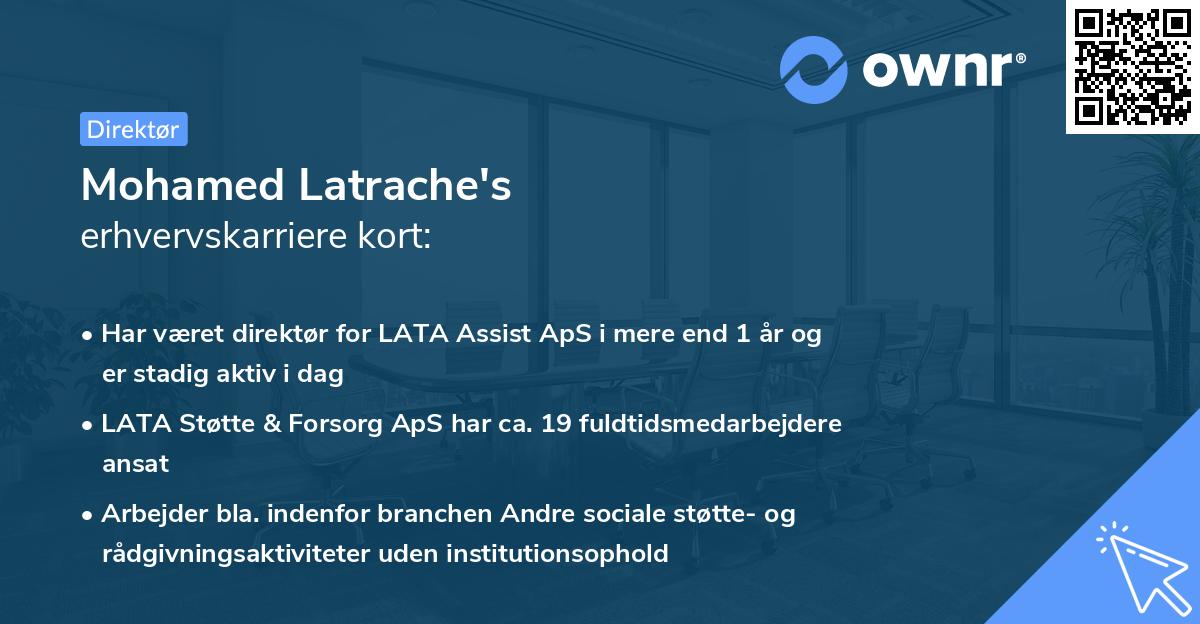 Mohamed Latrache's erhvervskarriere kort