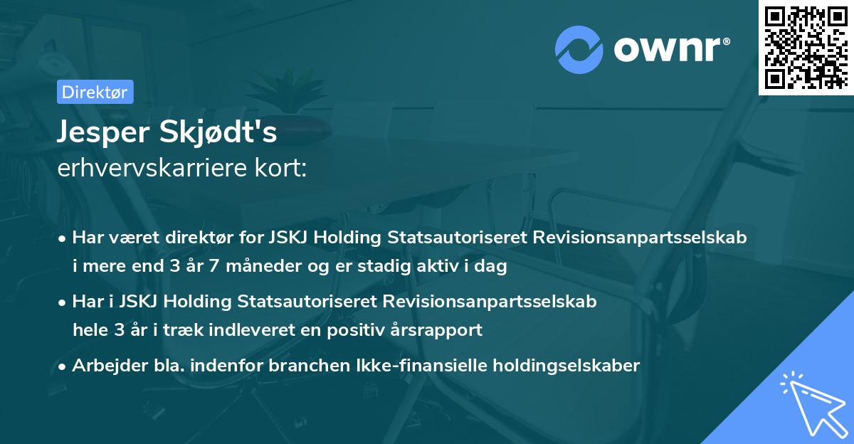 Jesper Skjødt's erhvervskarriere kort