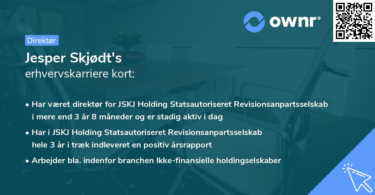 Jesper Skjødt's erhvervskarriere kort