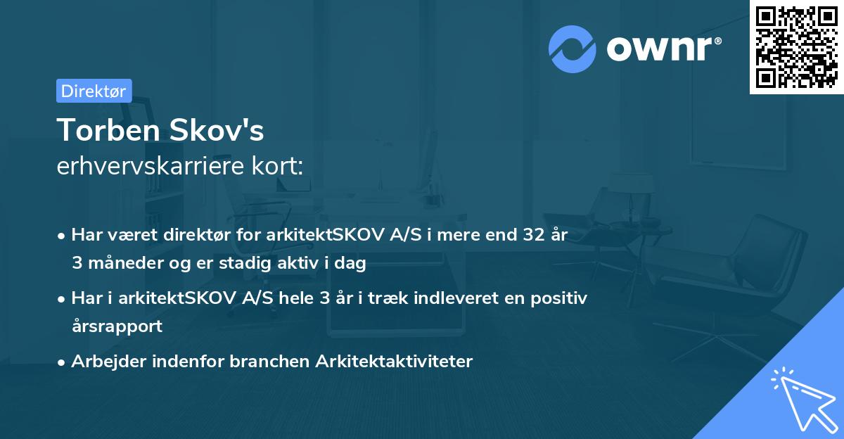 Torben Skov's erhvervskarriere kort